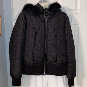 Guess brand black puffer jacket
